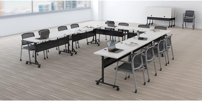 Lorell Shift 2.0 Flip & Nesting Mobile Table - Image 2