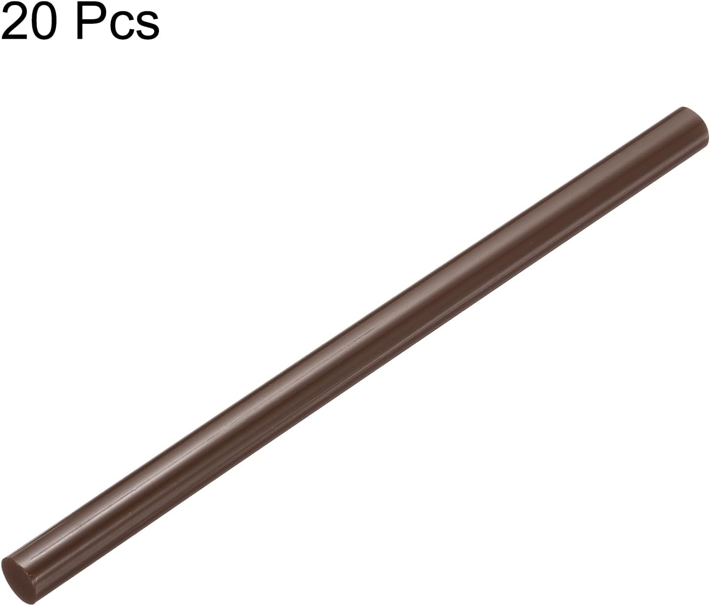 uxcell 20pcs Hot Glue Sticks for Glue Gun 11mm/0.43-inch x 8-inch Mini Hot Melt Adhesive Glue Stick Brown