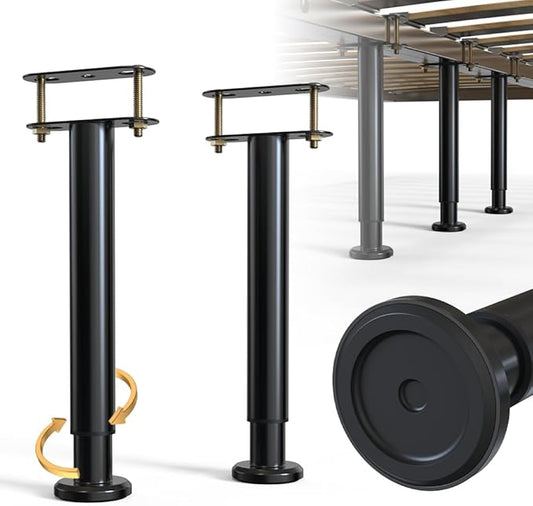 Adjustable Height Bed Frame Support Leg, Metal Bed Frame Support Legs by YUEYIN