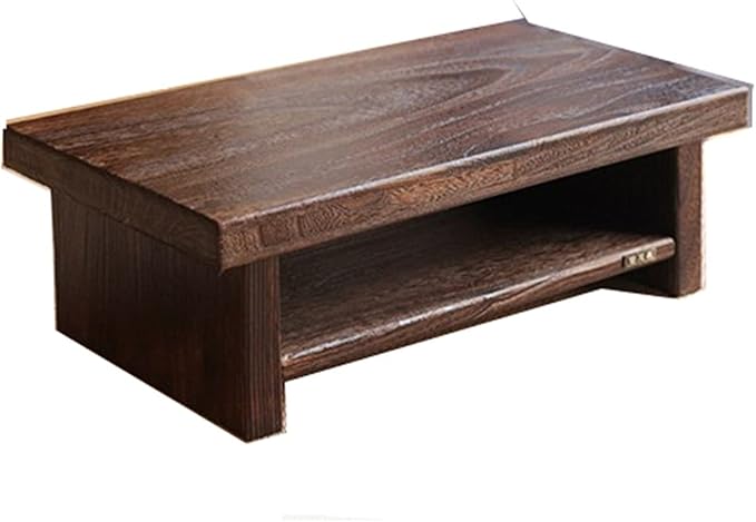 Side Table Asian Antique Furniture Japanese Floor Tea Table Rectangle Living by Unknown