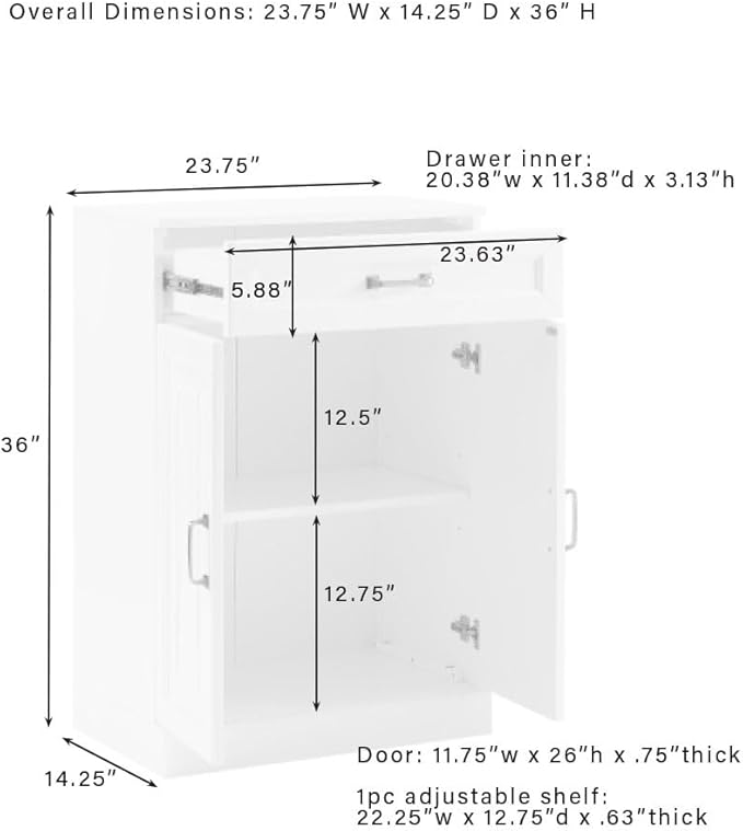 Crosley Furniture Stanton Pantry Storage Cabinet - Image 3