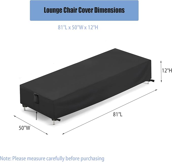Chaise Lounge Covers, Waterproof Outdoor Lounge Chair Covers - Image 2