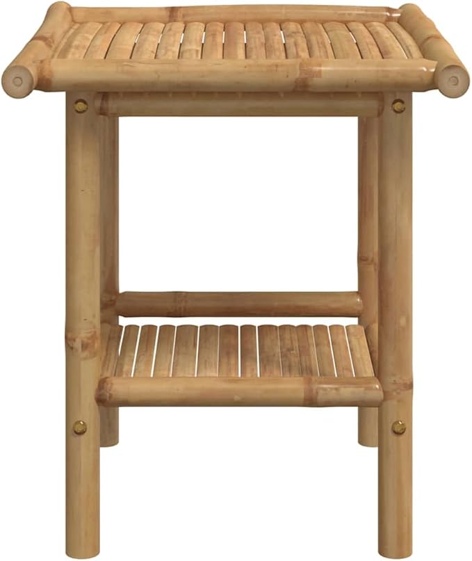 Natural Bamboo Fiber Square Coffee Table Eco-Friendly Modern Design - Image 5