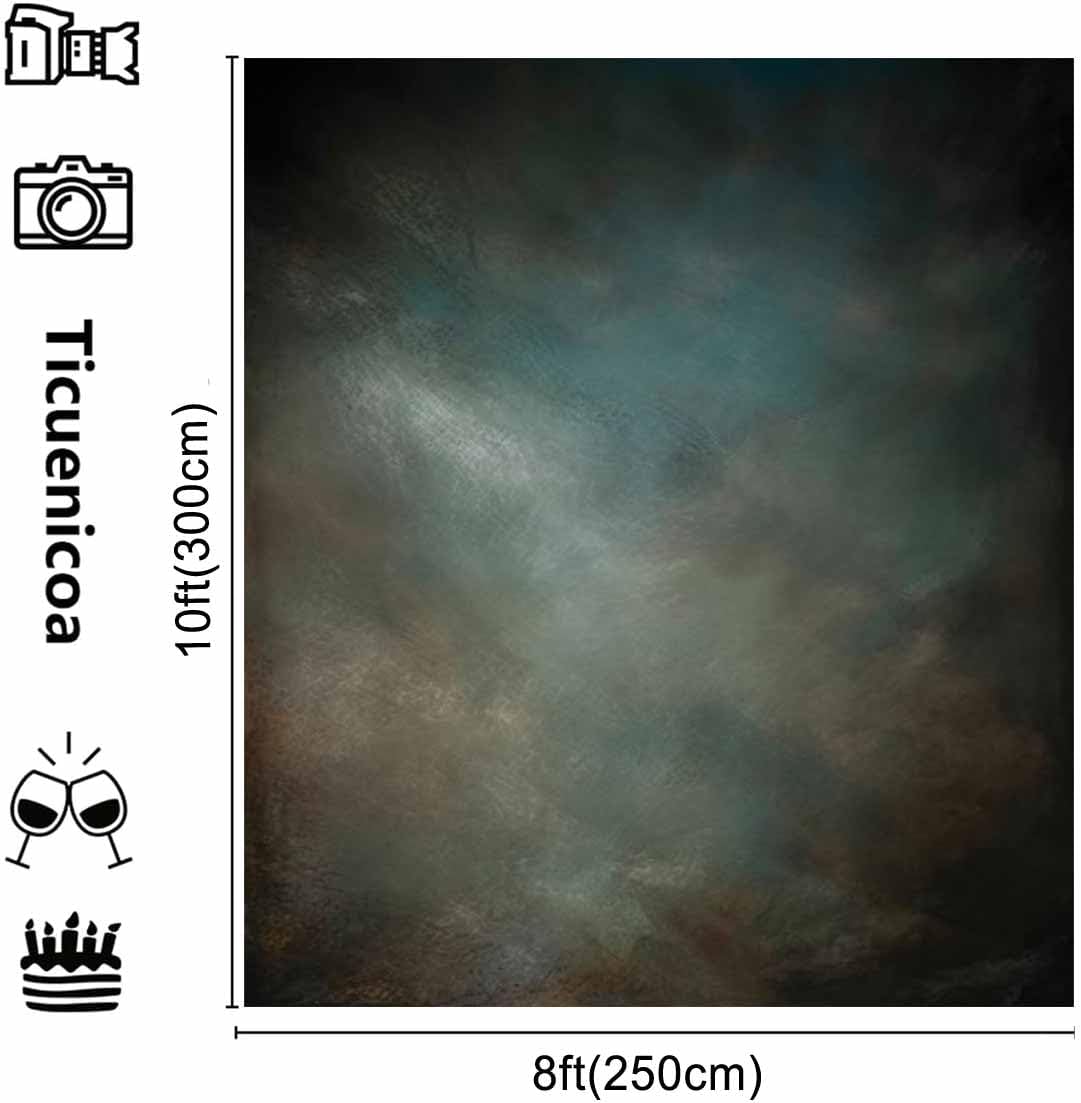 8x10ftAqua Backdrops Portrait Backdrops for Photography Mottled Photo Background