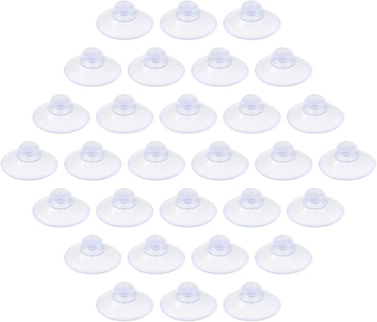 30 Pack Glass Table Suction Cups - 20mm Rubber Suckers Without Hooks by Qjaiune