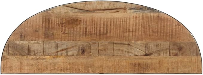 Industrial Style Side Table, Natural Solid Mango Wood End Stand - Image 6