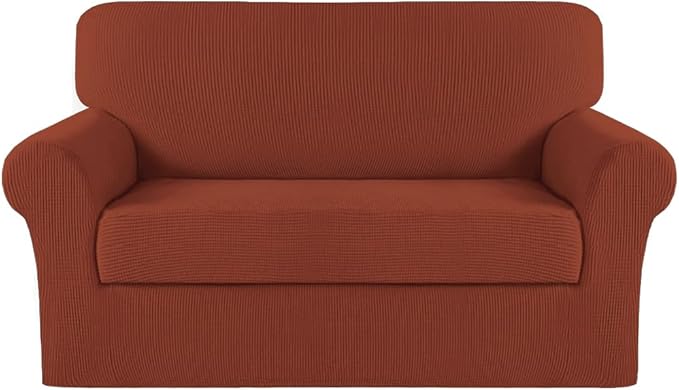 Turquoize Stretch Sofa Slipcover 2 Pieces Sofa Cover Couch Cover by Turquoize