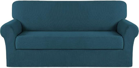 Turquoize Stretch Sofa Slipcover 2 Pieces Sofa Cover Couch Cover by Turquoize