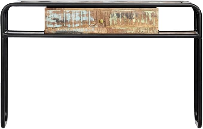 Console Table 46.5"x11.8"x29.5" Solid Reclaimed Wood End Table End Tables - Image 3