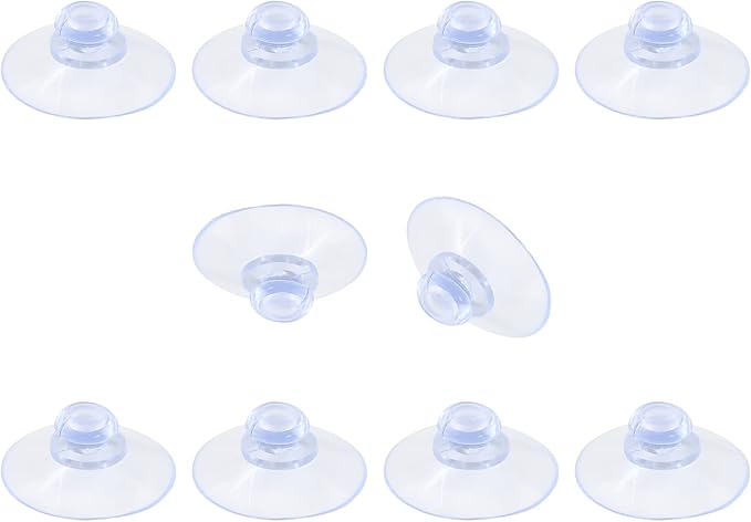 10 Pack Glass Table Suction Cups - 30mm Rubber Suckers by Qjaiune