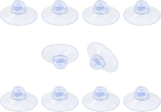 10 Pack Glass Table Suction Cups - 30mm Rubber Suckers by Qjaiune