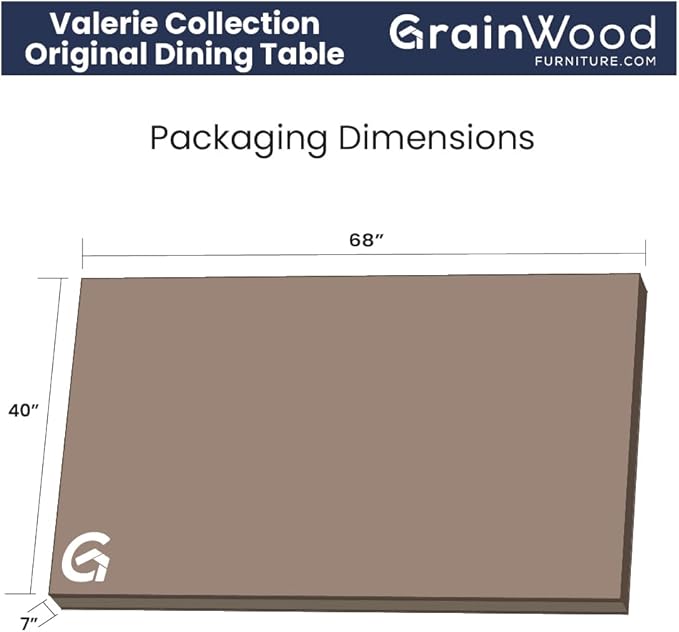 Grain Wood Furniture Valerie Original Solid Wood 63" Dining Table, Rustic Walnut - Image 9