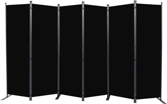 Room Divider 6FT Portable Room Dividers and Folding Privacy Screens, 6 Panel by HOMSCREENER