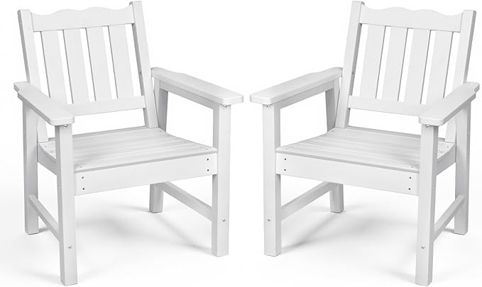 Stoog All-Weather Patio Chairs Set of 2, HIPS Outdoor Chairs by Stoog