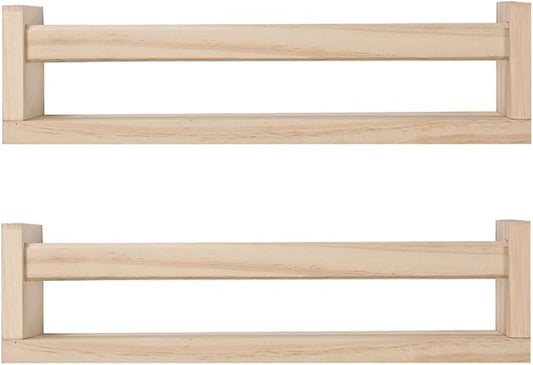 JORIKCHUO Nursery Book Shelves, Kitchen Spice Rack, or Rustic Wall Mounted by JORIKCHUO
