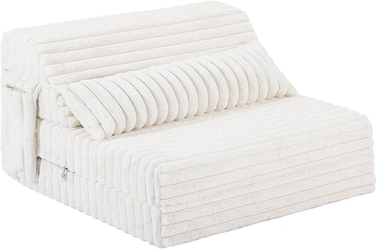 Tiita Folding Sofa Bed Twin Size, Convertible Sleeper Chair Mattress by TiitaHome