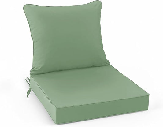 Summsun Outdoor Chair Cushions, Waterproof Back Pillow and Seat Cushion Set by SUMMSUN