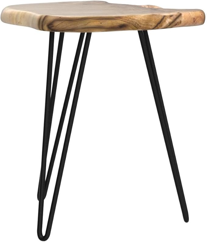 Greenage Cedar Roots Live Edge Side Table 12" x 13.5" x 17.4" Height Natural - Image 5