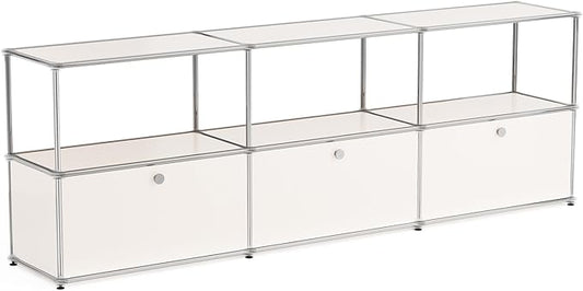 Modern Storage Cabinet White G Versatile Free-Standing Organizer by ARVORAHome