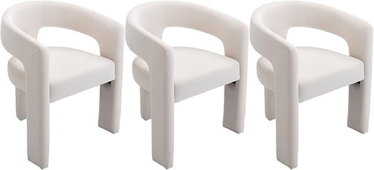 VESCASA Velvet Barrel Dining Chair by VESCASA