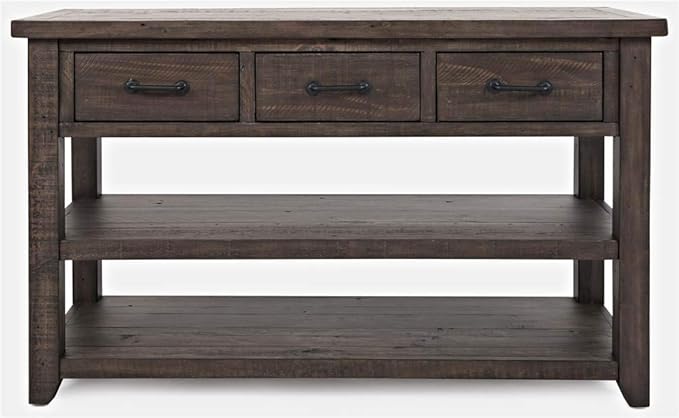 Jofran Madison County Harris Console Sofa Table, Barnwood Brown - Image 3