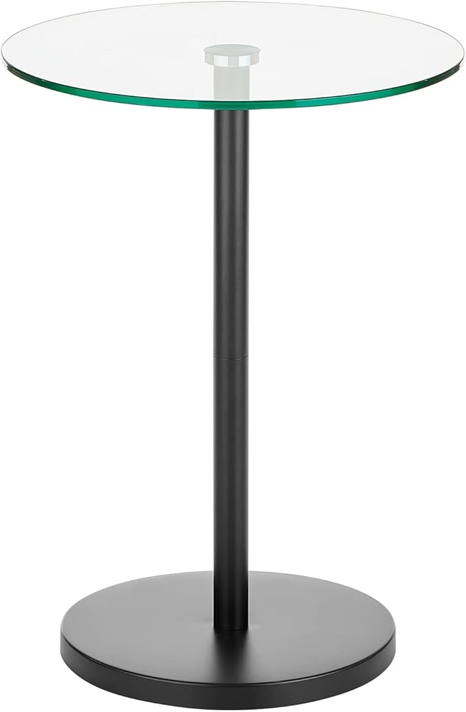 mDesign Glass Top Side/End Drink Table - Image 7