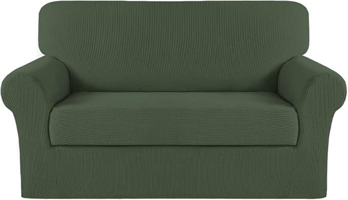 Turquoize Stretch Sofa Slipcover 2 Pieces Sofa Cover Couch Cover by Turquoize