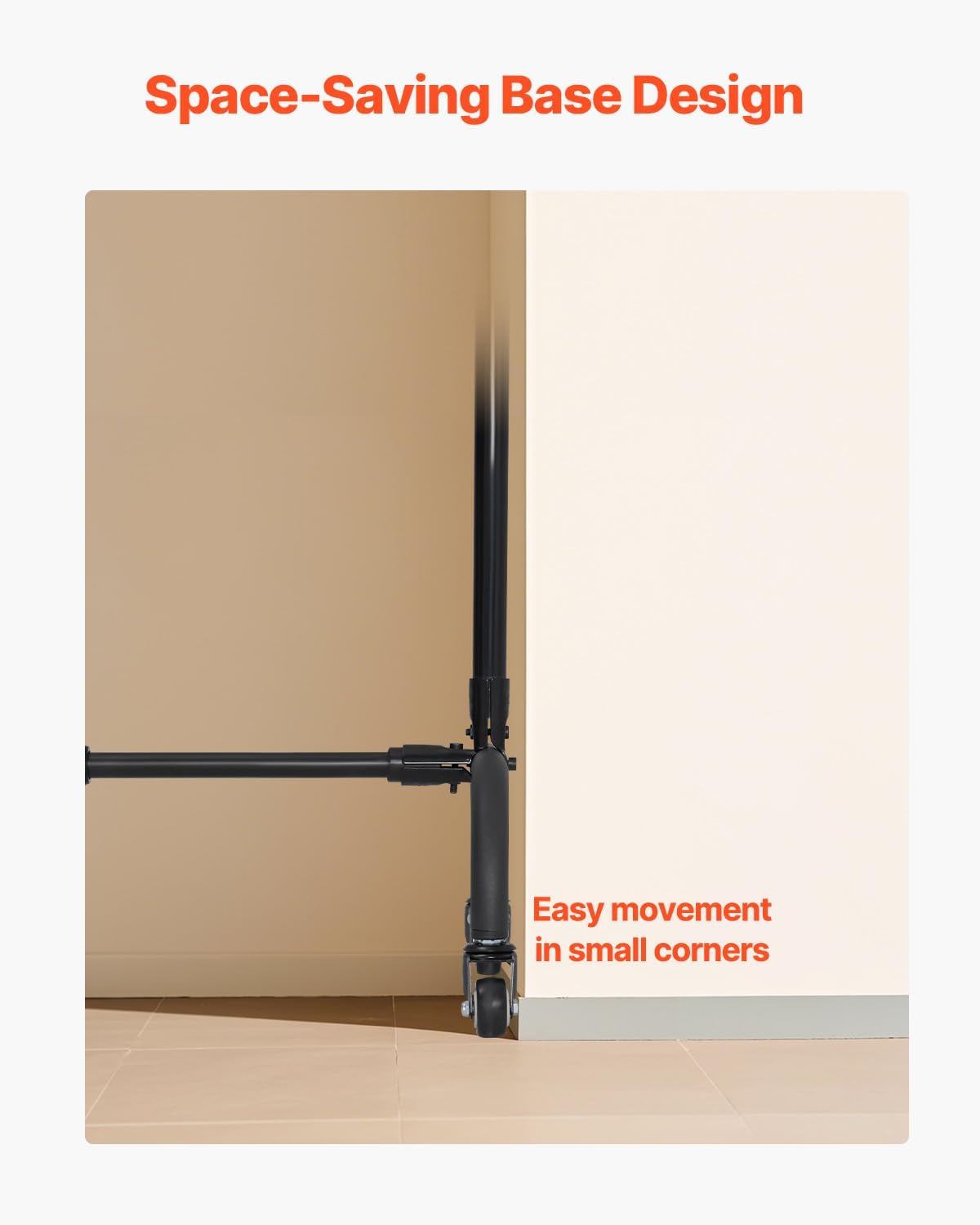 VEVOR Backdrop Stand with Wheels, 7 x 10 ft Adjustable Photo Backdrop Stand Kit, Moveable Background Backdrop Stand, Heavy Duty Projector Screen Stand, for Wedding, Photo Studio & Party