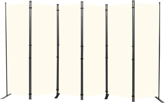 Room Divider 6FT Portable Room Dividers and Folding Privacy Screens, 6 Panel by HOMSCREENER