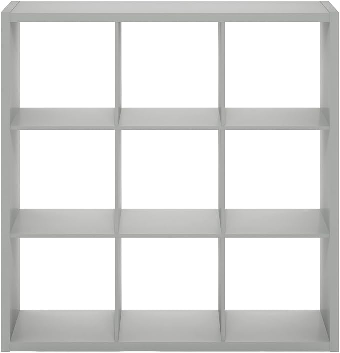 Furinno Cubicle Open Back Decorative Cube Storage Organizer, Light Grey - Image 11