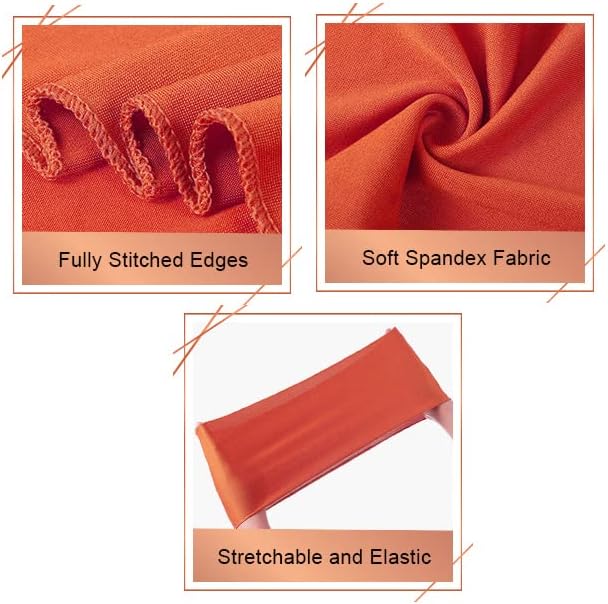 VDS Pack of 125 PCS | Burgundy | Spandex Chair Sashes Bows Without Buckle | Stretch Elastic Banquet Universal Folding Chair Band Tie with for Wedding Party Conference Celebration Event Decoration