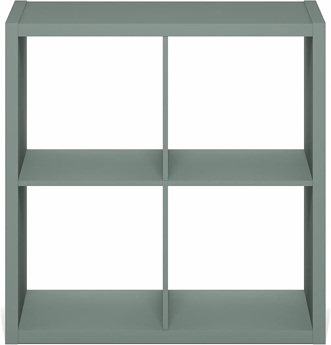 Furinno Cubicle Book Shelf, 4-Cube Bookshelf, Extra Thick Frame Reversible - Image 8
