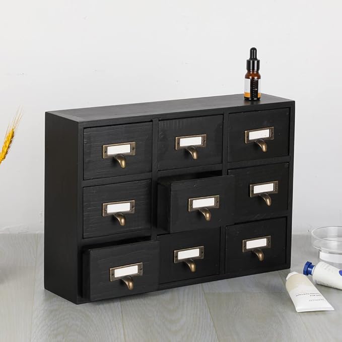 09 Drawers Apothecary Cabinet - Image 2