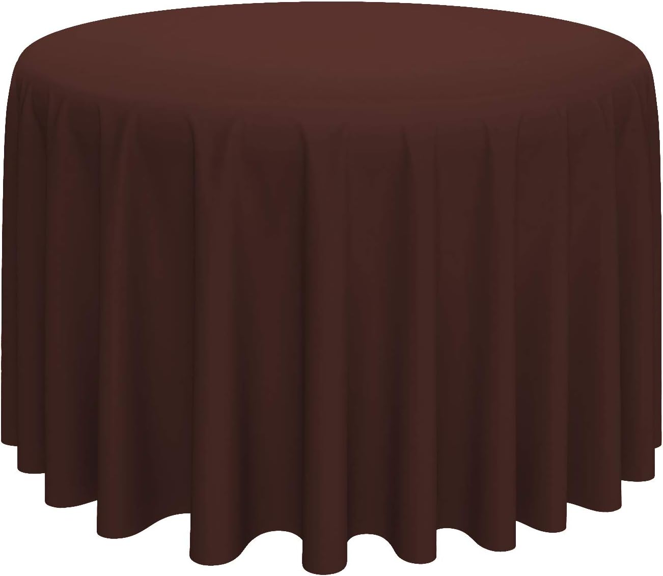 Lann's Linens - 10 Premium 108" Round Tablecloths for Wedding/Banquet/Restaurant - Polyester Fabric Table Cloth - Chocolate Brown
