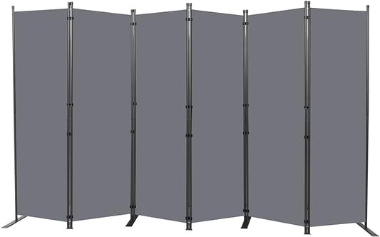 Room Divider 6FT Portable Room Dividers and Folding Privacy Screens, 6 Panel by HOMSCREENER