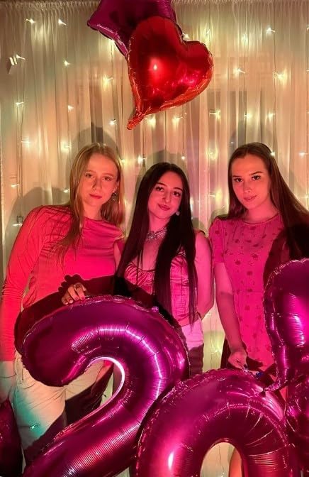 Hot Pink 40 Inch 0 Number Balloons, 0 Decorations for 10 20 30 40 50 60 70 80 90 100Birthday, Foil Giant Birthday Graduations Anniversary Party Balloons