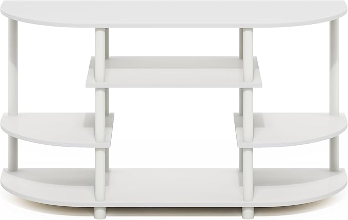 Furinno Jaya TV Stand, 4-Tier Toolless Assembly Corner Entertainment Center - Image 6