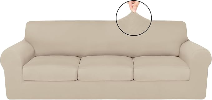 HunnmingRe Sofa Covers for 3 Cushion Couch Stretch Sofa and Loveseat Covers Set by HunnmingRe