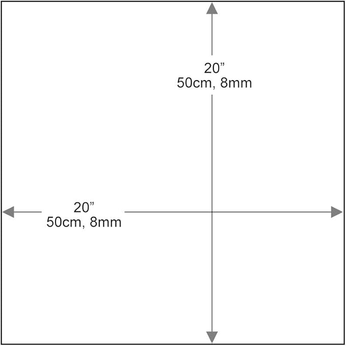 Dulles Glass 20 inch Square Glass Table Top - Image 3
