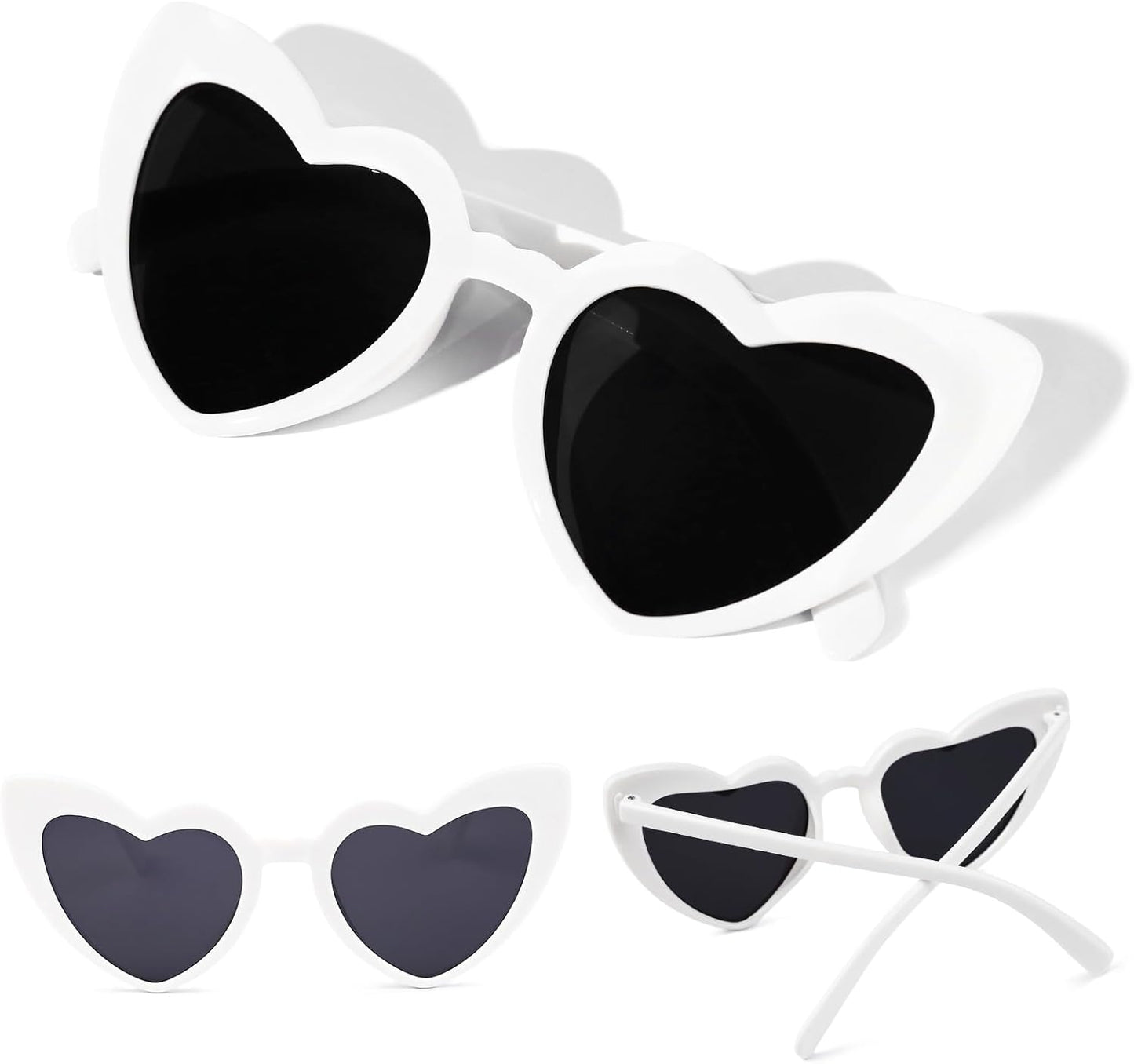 YOGFIT Heart Sunglasses for Women Fashion Classic Love Eye Protection Sunglasses Vintage Cute Heart Sunglasses