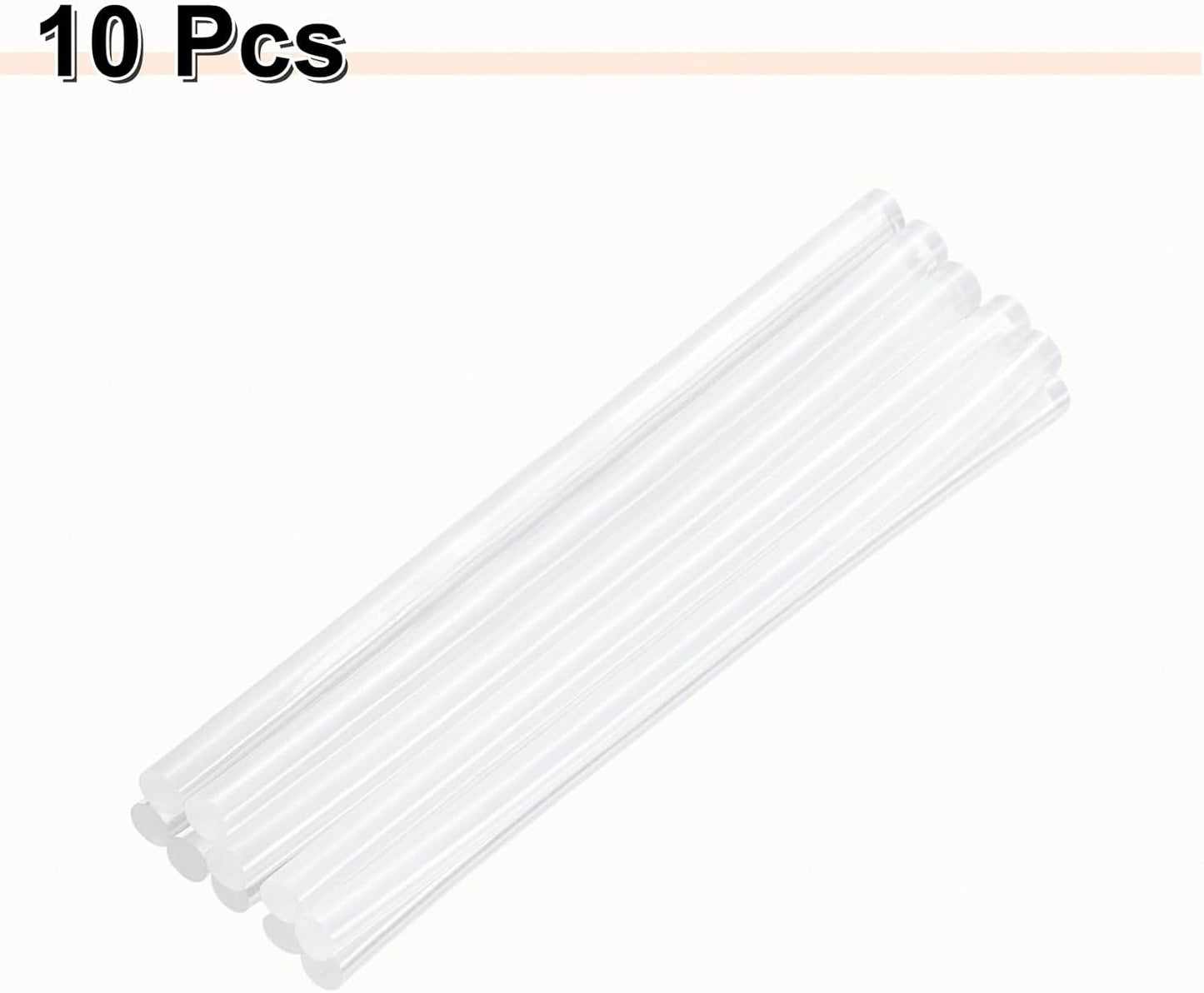 HARFINGTON 10pcs Hot Glue Sticks 0.28" Dia x 5.91" Long EVA Mini Hot Melt Adhesive Glue Stick for Hot Melt Gun Wood Plastic Glass Flowers Fabrics Foam, Clear