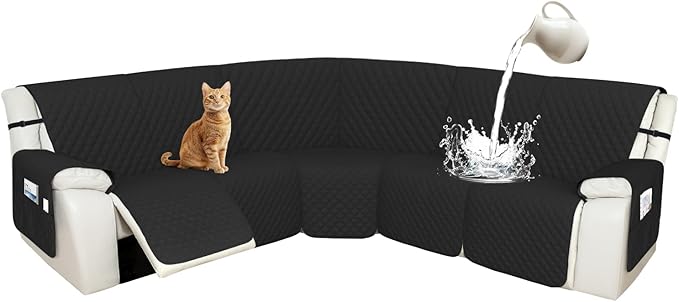 Arfntevss Recliner Sectional Couch Covers 1OO% Waterproof L Shape Sofa Cover by Arfntevss