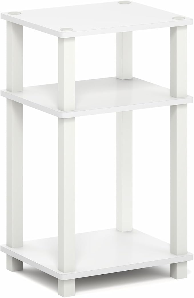 Furinno JUST Side Table, 3-Tier Open Shelf End Table, Toolless Assembly Night - Image 5