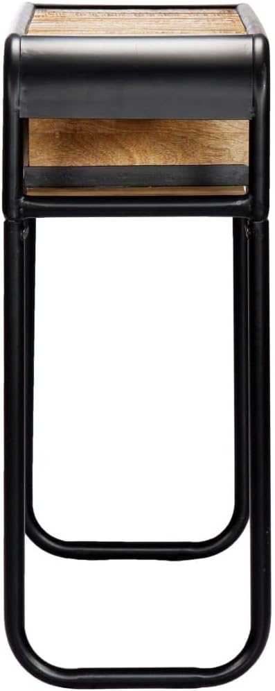 Console Table with 1 Drawer and 2 Compartments, 46.5"x11.8"x29.5" Solid - Image 4