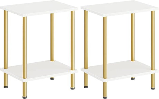 HOOBRO End Tables Set of 2, Small Side Table, Nightstand by HOOBRO