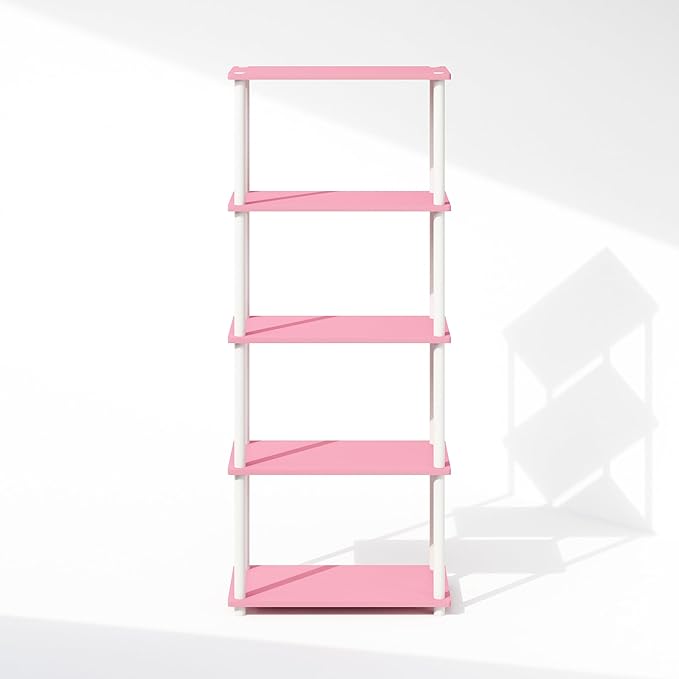 Furinno Turn-N-Tube Book Shelf, 5-Tier Bookshelf, Bookcase - Image 6