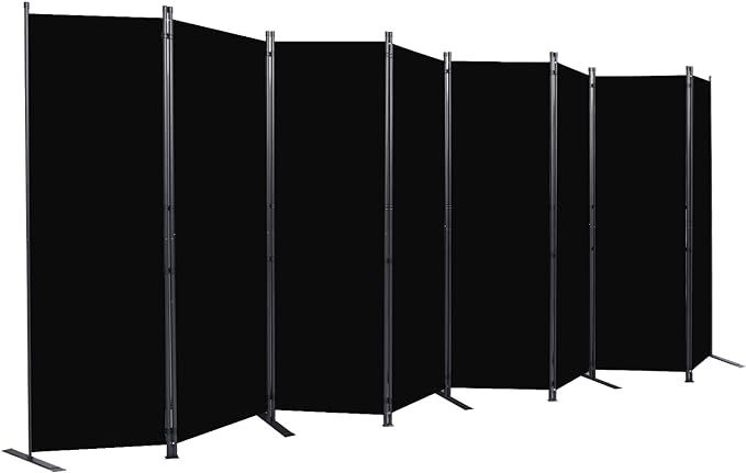 Room Divider 6FT Portable Room Dividers and Folding Privacy Screens, 8 Panel by HOMSCREENER