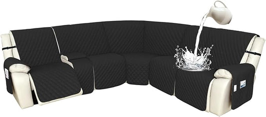 Arfntevss Recliner Sectional Couch Covers 1OO% Waterproof L Shape Sofa Cover by Arfntevss