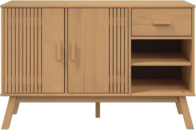Scandinavian Solid Pine Sideboard - Image 8