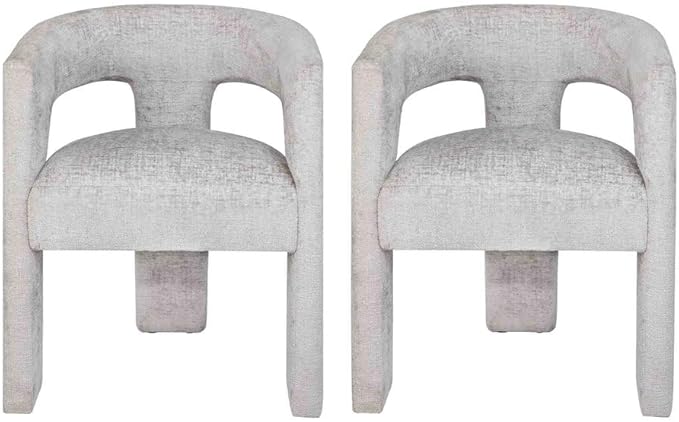 Jofran Gwen Jacquard Upholstered Accent Chair, Modern Luxury Plush Sculptural by Jofran+Inc.